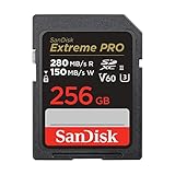 SanDisk 256GB Extreme PRO scheda SDXC fino a 280 MB/s UHS-II Class 10 U3 V60