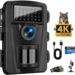 CamZeste - Fototrappola 4K 60MP, Infrarossi Invisibili 130° - Ampia Visuale